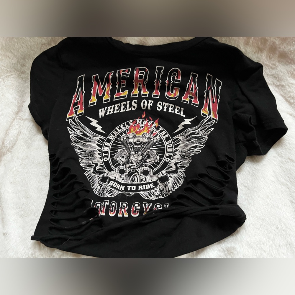 CUTE EDGY ALTERNATIVE BLACK WINDSOR TOP